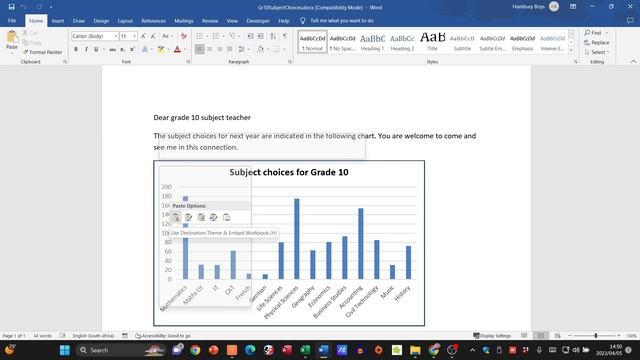 How to COPY and PASTE a CHART from EXCEL to WORD смотреть онлайн