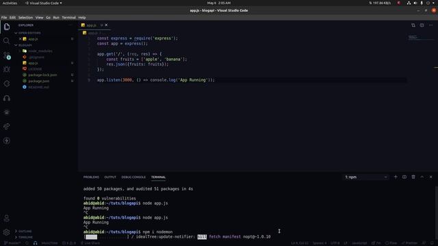 Basic NodeJS Express Server Setup | NodeJS Blog API смотреть онлайн