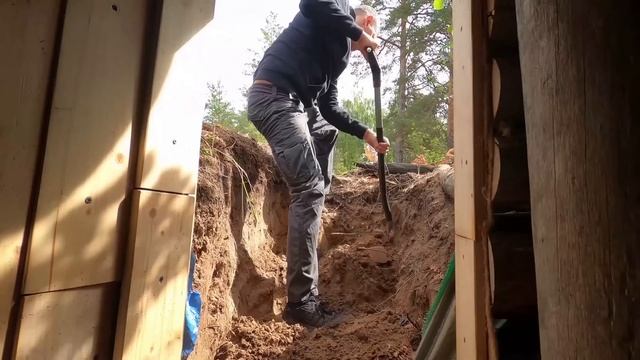 HOW to build a SECRET BUNKER in the forest from START to FINISH 15 days in the forest. WOODWORKING смотреть онлайн