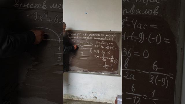 Решение квадратных неравенств методом интервалов. Урок математики. 9 класс смотреть онлайн