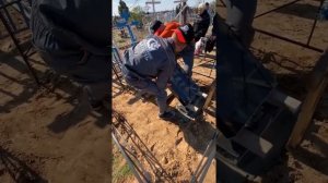 Процесс установки/монтажа памятника из гранита