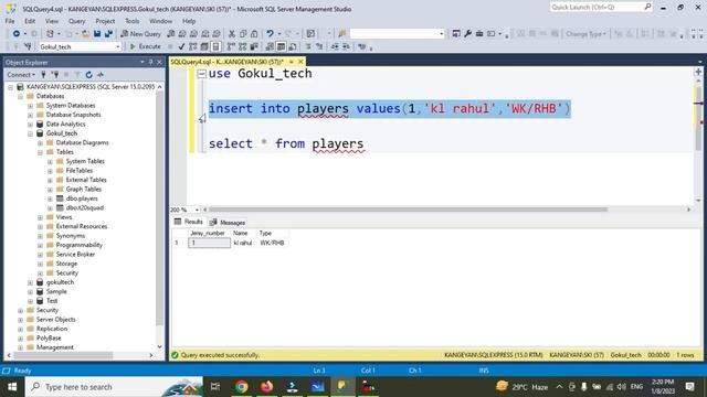 Insert Table in SQL | Insert Multiple Rows in SQL | Gokul_Tech смотреть онлайн