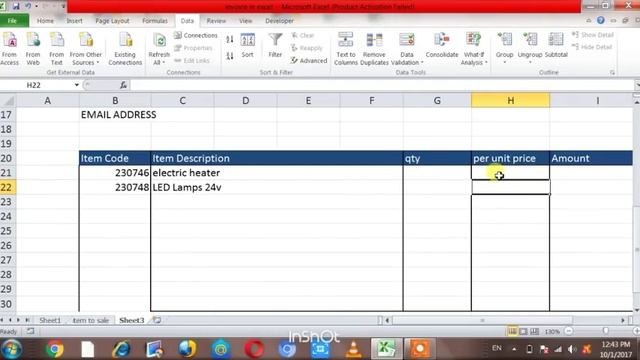 How to Create Automated Invoice in Excel in Hindi | Excel Me Bill Kaise Banaye смотреть онлайн