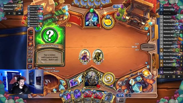 NEW Handbuff DK Is So Good With Headless Horseman Hero Card At Whizbang's Workshop | Hearthstone смотреть онлайн