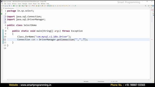 #4 Fetch Data from MySQL Database using JDBC in Java || ResultSet Interface by Deepak смотреть онлайн