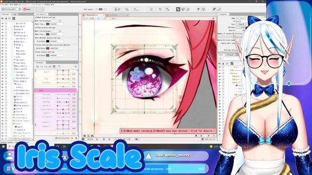 【HOW TO: Live2d】Eyes Tutorial #2 - Physics + Copy & Flip The Other Eye  - YoshinoArt