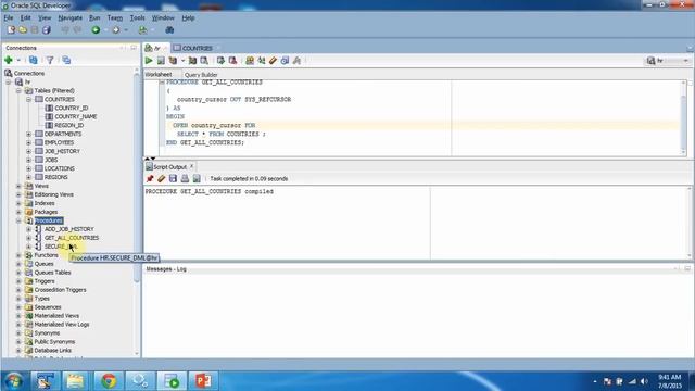 How to get all records from country table using stored procedure in Oracle DB? | Oracle DB смотреть онлайн
