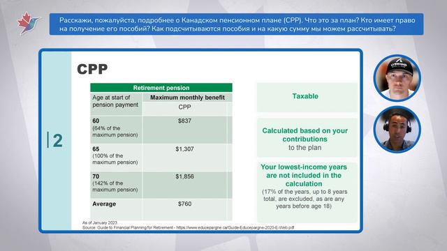 Пенсионная система в Канаде смотреть онлайн