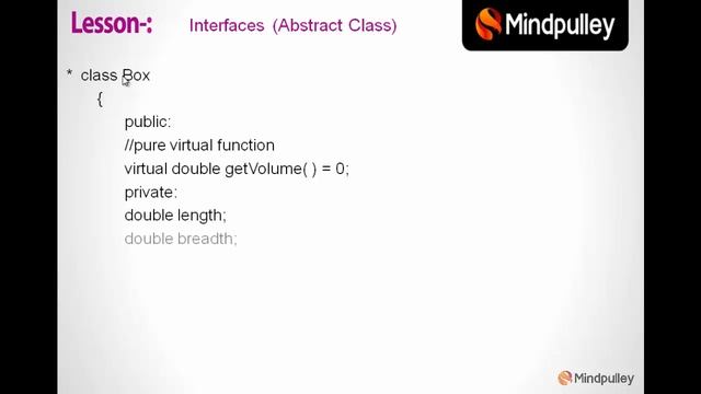 123 Interfaces abstract class - C++ LANGUAGE HINDI смотреть онлайн