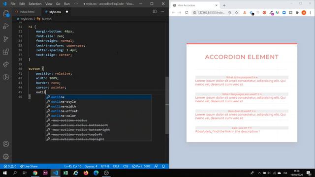 [ HTML - CSS ] - Accordion Faq смотреть онлайн