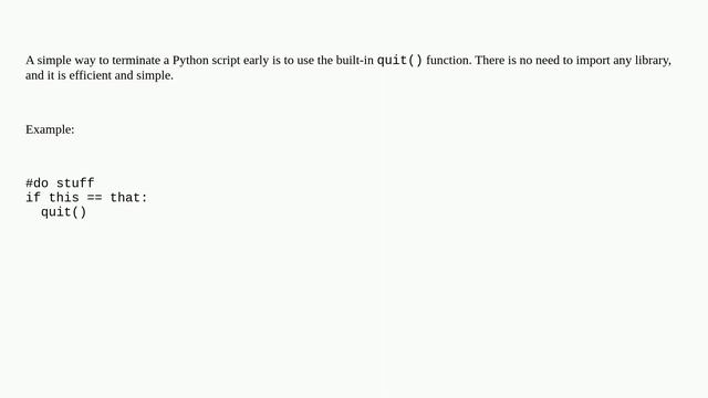 How do I terminate a script? смотреть онлайн