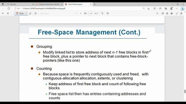 4.12 Free Space Management in Tamil смотреть онлайн