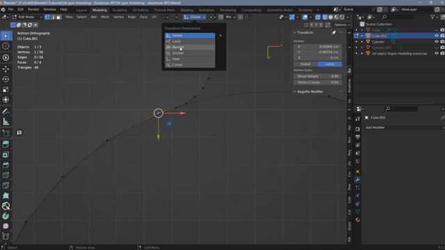 N-gon/Boolean Modeling in Blender 3.xx - Excercise 001 (Blender Tutorial) смотреть онлайн