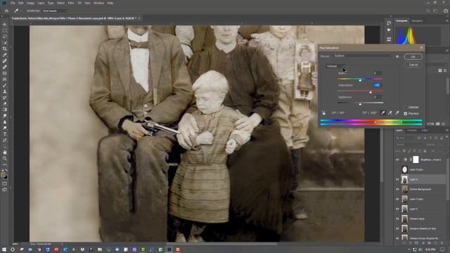 Photo Restoration and Tittle Family Story using Photoshop CC смотреть онлайн