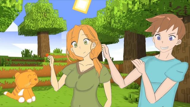 Steve, I'm stuck ㅣ Minecraft Anime (EPISODE 2) смотреть онлайн