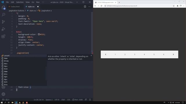 Awesome Pagination Buttons Using Only HTML & CSS смотреть онлайн