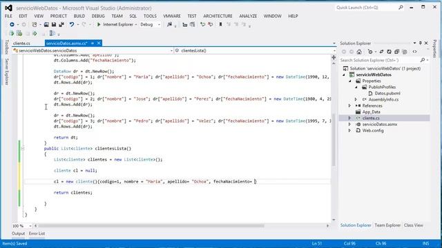 Web Services Consulta Datos Tutorial .NET Framework C# Capitulo 7.2.3 смотреть онлайн