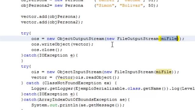Serializar objetos java смотреть онлайн