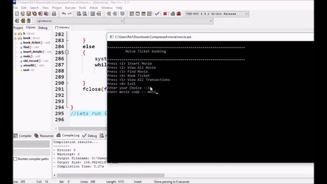 Online Movie ticket booking project in c смотреть онлайн