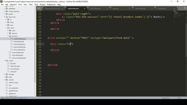 #11 Laravel 7 CRUD How to Insert Data in Database Part 1 смотреть онлайн