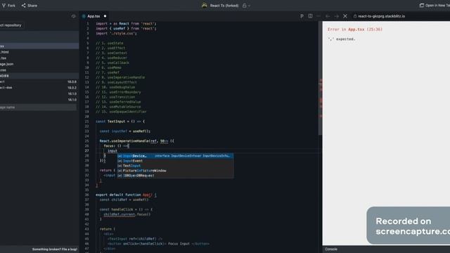 React useImperativeHandle Hook смотреть онлайн