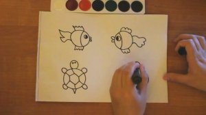 Рисование для детей Подводный мир