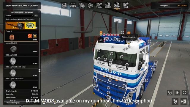 ets 2 Volvo FH 540 6x4 schoones transport ,build, D.T.M MODS смотреть онлайн
