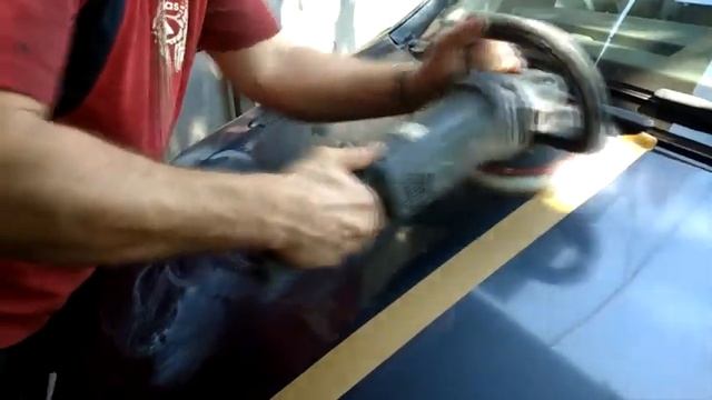полировка зачуханного капота .