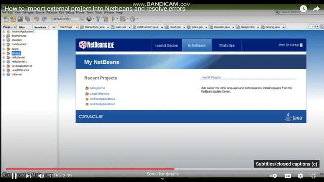 How to import java project into netbean 8.2 смотреть онлайн