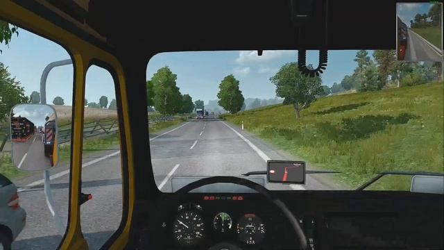 ETS2 1.28 public beta GreatPoland 1.2.0 Mercedes 1632 Bialystok - Rzeszow смотреть онлайн