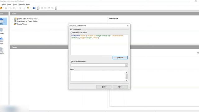 CREATING TABLE USING SQL ""CREATE"" COMMAND ON OPEN OFFICE смотреть онлайн