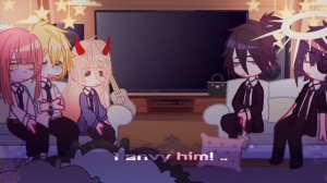 Chaisaw man React to Kamado Nezuko | Demon Slayer | Gacha Club