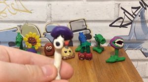 Мои поделки из пластилина (Растения против зомби).?♂️