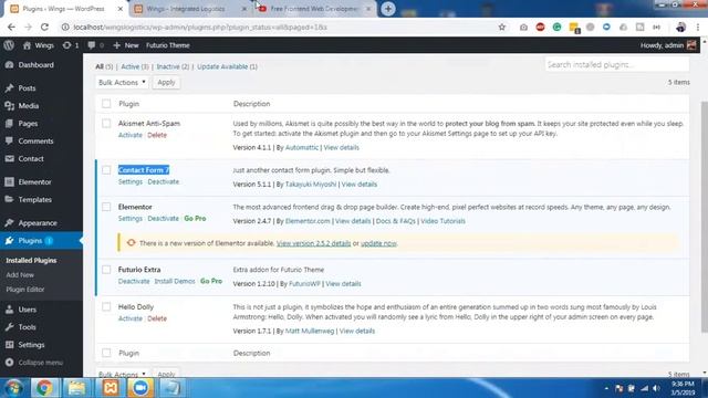Free Frontend Web Development course in Urdu - Class 34 - Install Wordpress Plugin смотреть онлайн