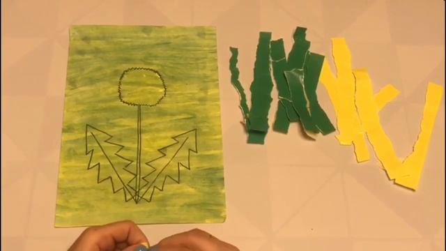 Конструирование из бумаги "Одуванчик в желтом сарафанчике" для детей 2-3 лет смотреть онлайн