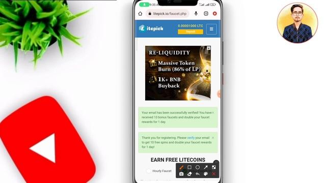 Free Litecoin Mining Site || Online Earn Money without Investment || Litepick Earning смотреть онлайн