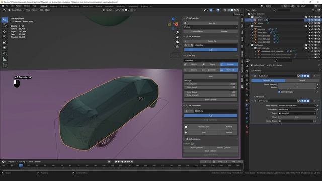 Realtime CAR DESTRUCTION - Blender vfx Tutorial смотреть онлайн