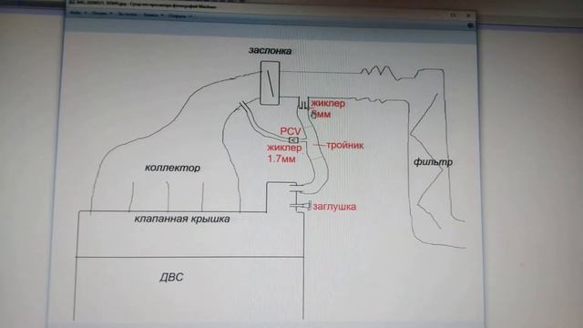 Схема переделки системы вентиляции картерных газов смотреть онлайн