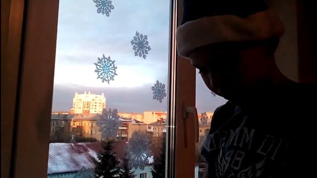 украшение окна к Новому году!!!!! смотреть онлайн
