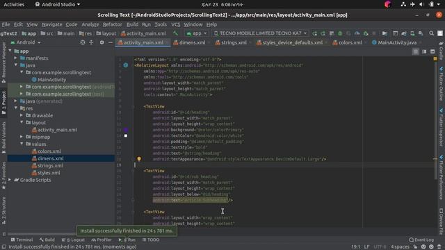 1.3: Text and scrolling views (codelab) смотреть онлайн