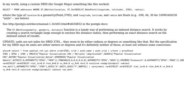 GIS: Return all results within a 30km radius of a specific lat/long point? (4 Solutions!!) смотреть онлайн
