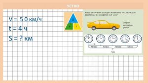 ЗАДАЧИ НА ДВИЖЕНИЕ/ Скорость/Время/Расстояние//Математика 4 класс.