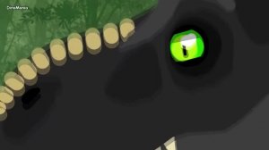 Dinosaurs Cartoons Battles : Tyrannosaurus rex vs Titanoboa | DinoMania