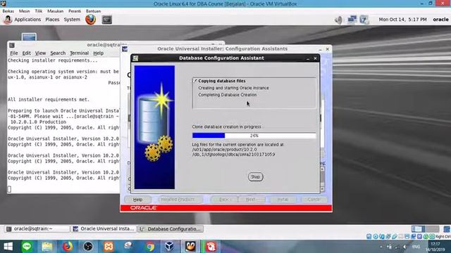 Instalasi Oracle 10g/11g Linux dengan VirtualBox смотреть онлайн