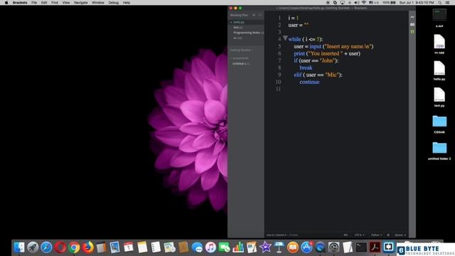 Complete Python Course - 056 - Using Break and Continue with While loop смотреть онлайн