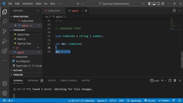 TypeScript Class 03 | TS | Interfaces, Advanced Types, Type Guards, Union & Intersect | Hindi/Urdu смотреть онлайн