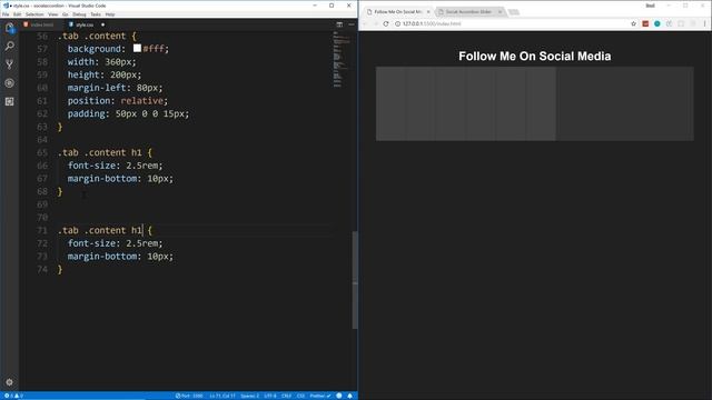 Social Media Accordion With CSS3 Transitions смотреть онлайн