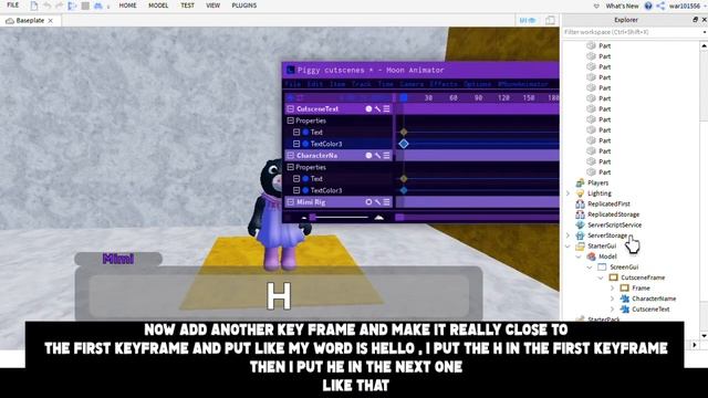 How To Make Piggy Cutscenes In Moon Animator [Easy Tutorial] смотреть онлайн