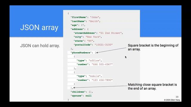 CS3B, Week 8, JSON, the basics смотреть онлайн